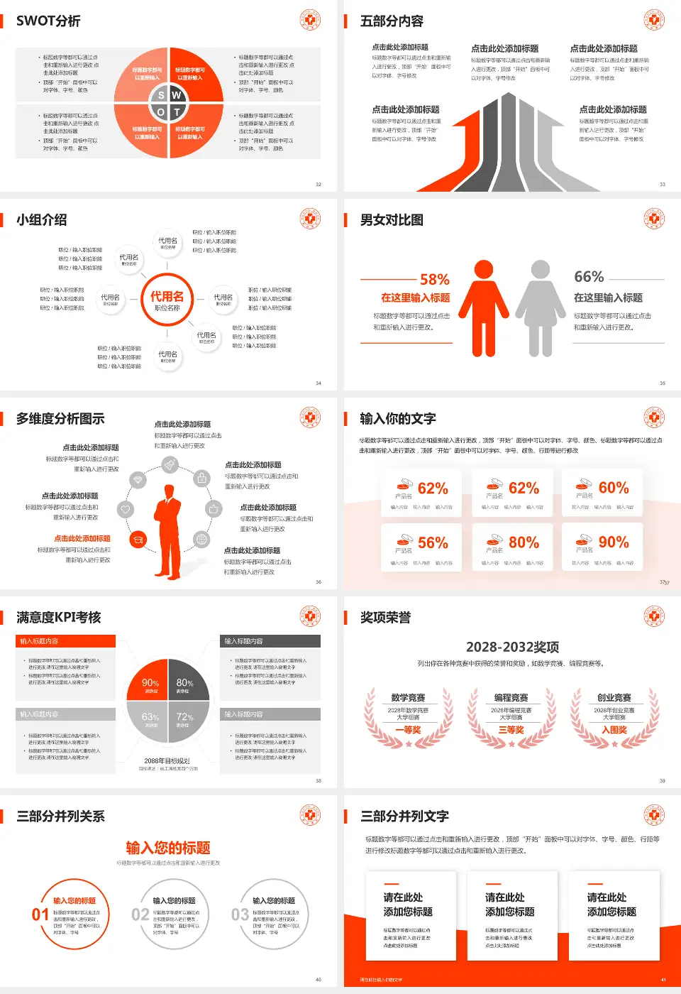 九江学院附属医院西院医疗行业比赛专用PPT模板16:9格式幻灯片预览图5