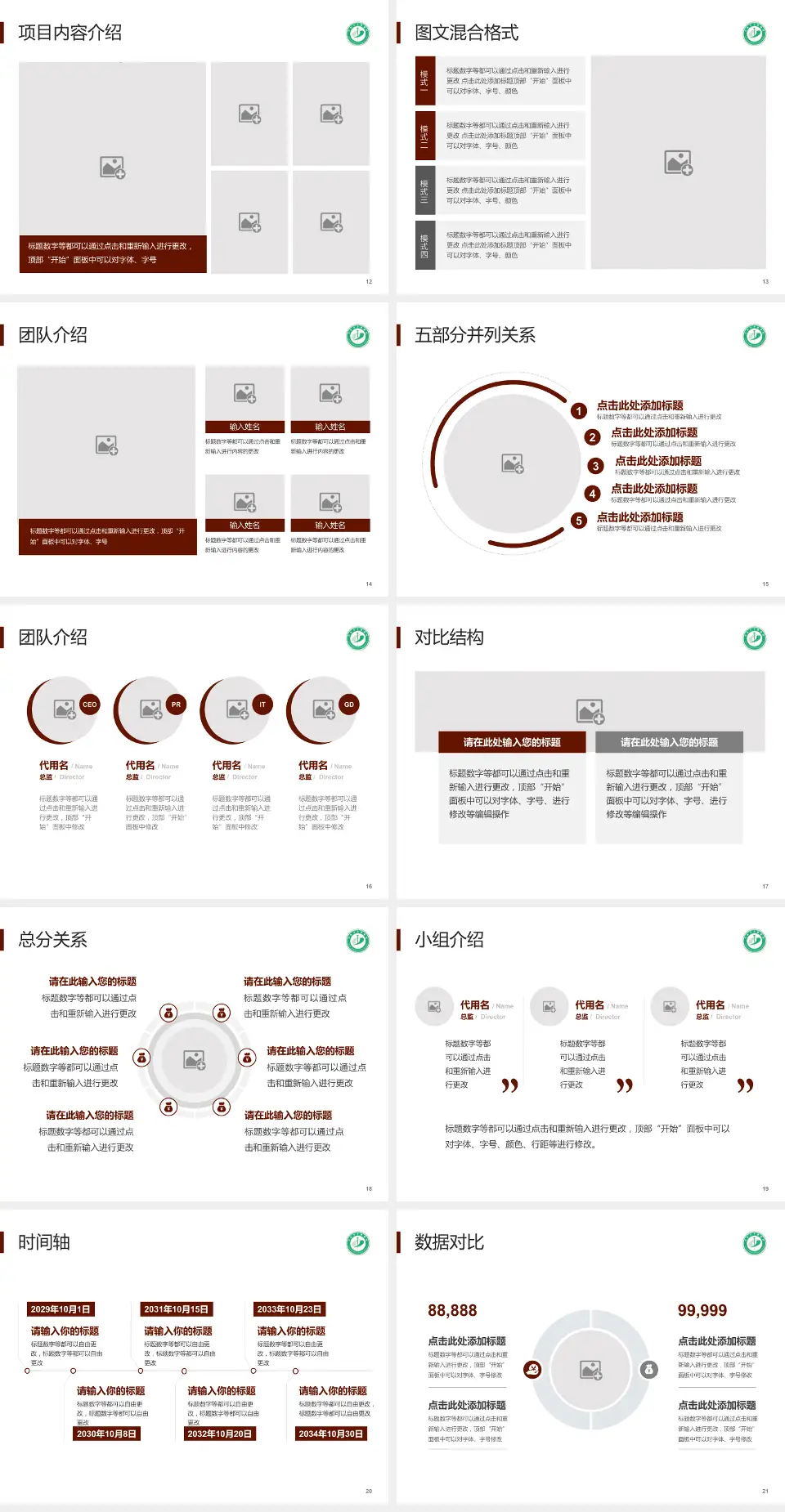 阜新市中医医院医疗知识普及PPT模板4:3格式幻灯片预览图3
