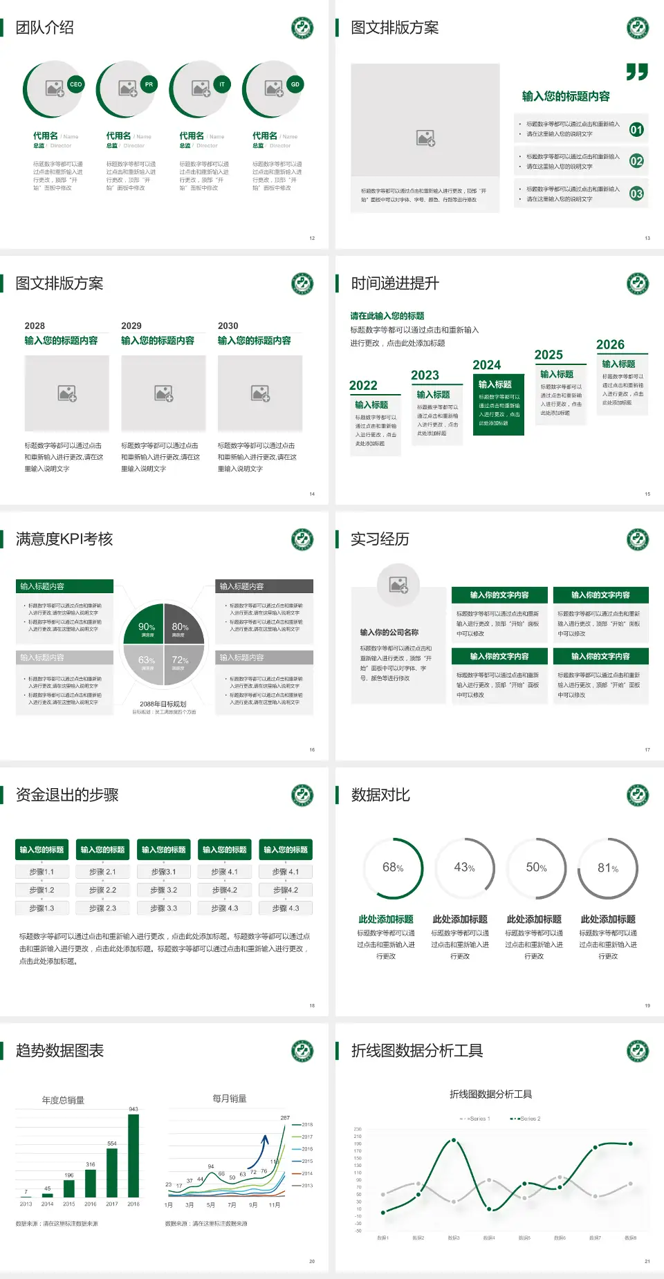 锦州市第二医院培训与教育PPT模板4:3格式幻灯片预览图3