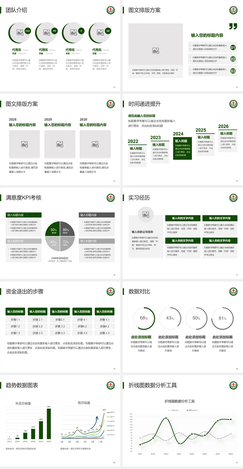 中国人民解放军第九四医院培训与教育PPT模板4:3格式幻灯片预览图3