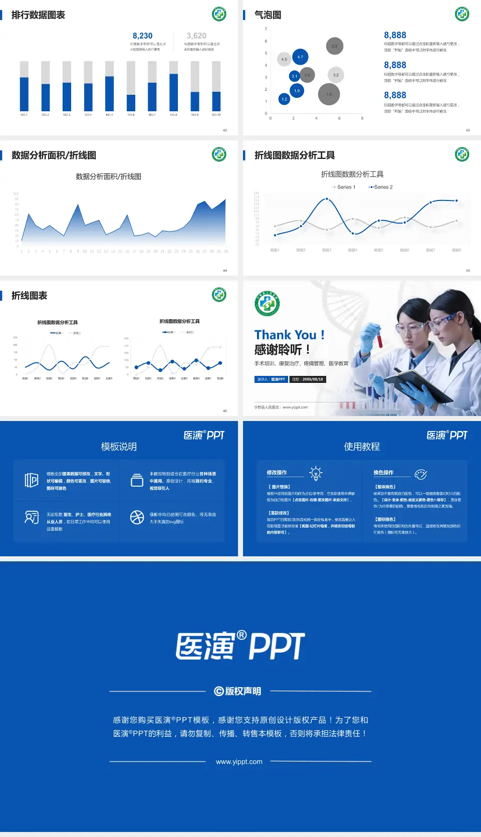 宁都县人民医院科研成果展示PPT模板16:9格式幻灯片预览图6