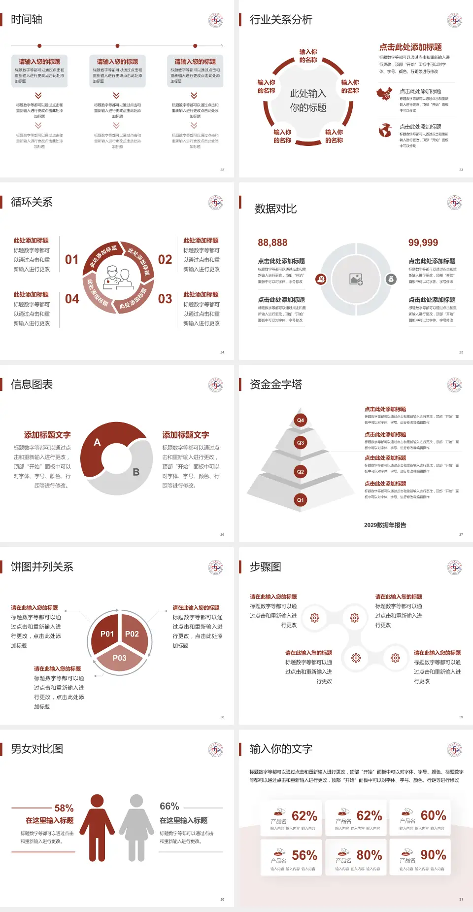 九江市中医院医院管理报告PPT模板4:3格式幻灯片预览图4