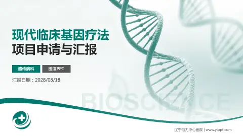 辽宁电力中心医院项目申请与汇报PPT模板