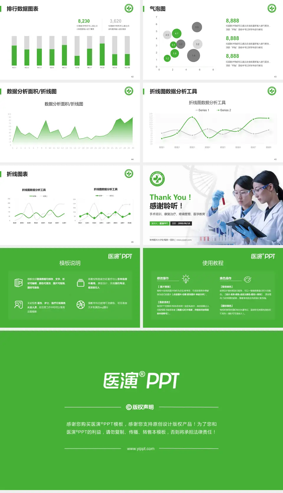 锦州医科大学附属第一医院科研成果展示PPT模板16:9格式幻灯片预览图6