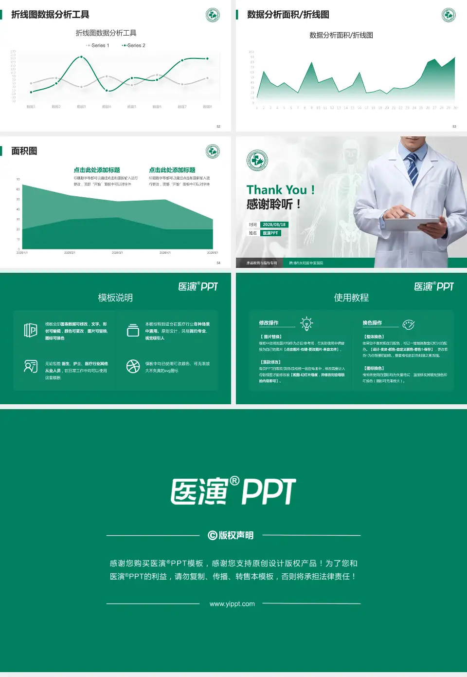 锦州市太和区中医医院患者教育与指导PPT模板16:9格式幻灯片预览图7