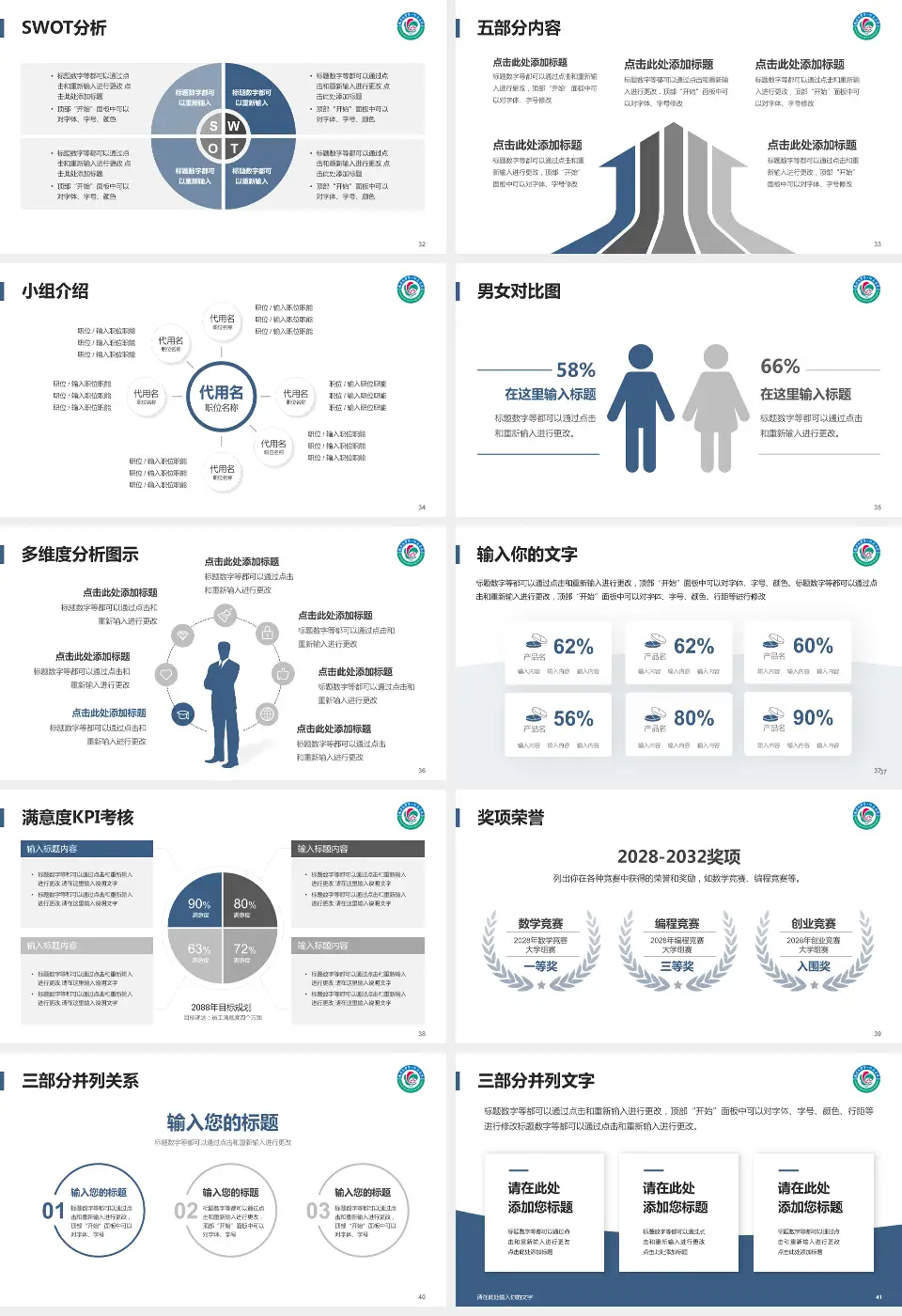 南昌大学第一附属医院象湖院区医疗行业比赛专用PPT模板16:9格式幻灯片预览图5