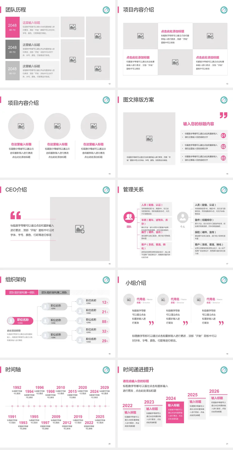 九江市妇幼保健院医院管理报告PPT模板4:3格式幻灯片预览图3