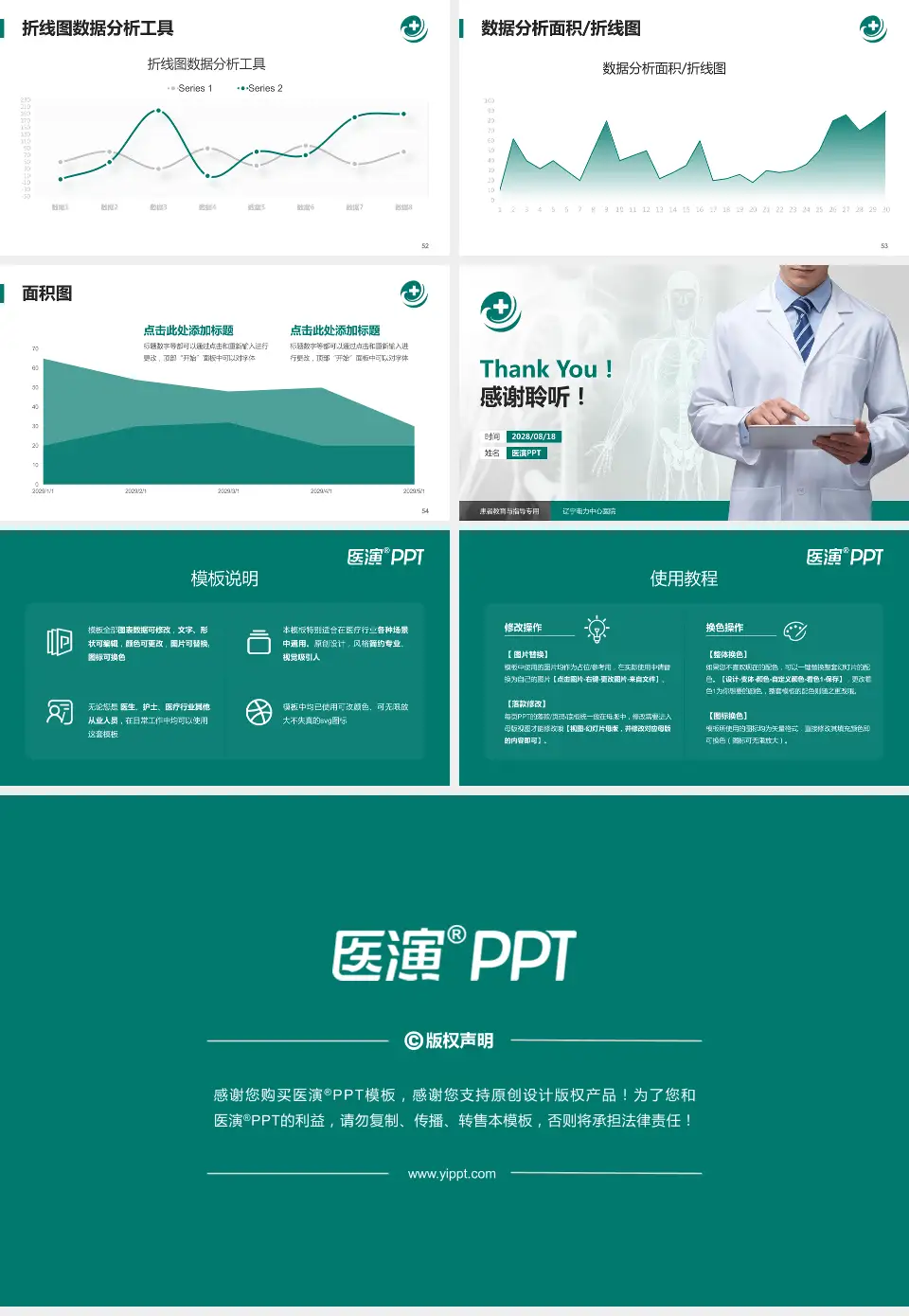 辽宁电力中心医院患者教育与指导PPT模板16:9格式幻灯片预览图7