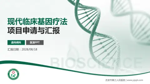 吉安市第三人民医院项目申请与汇报PPT模板