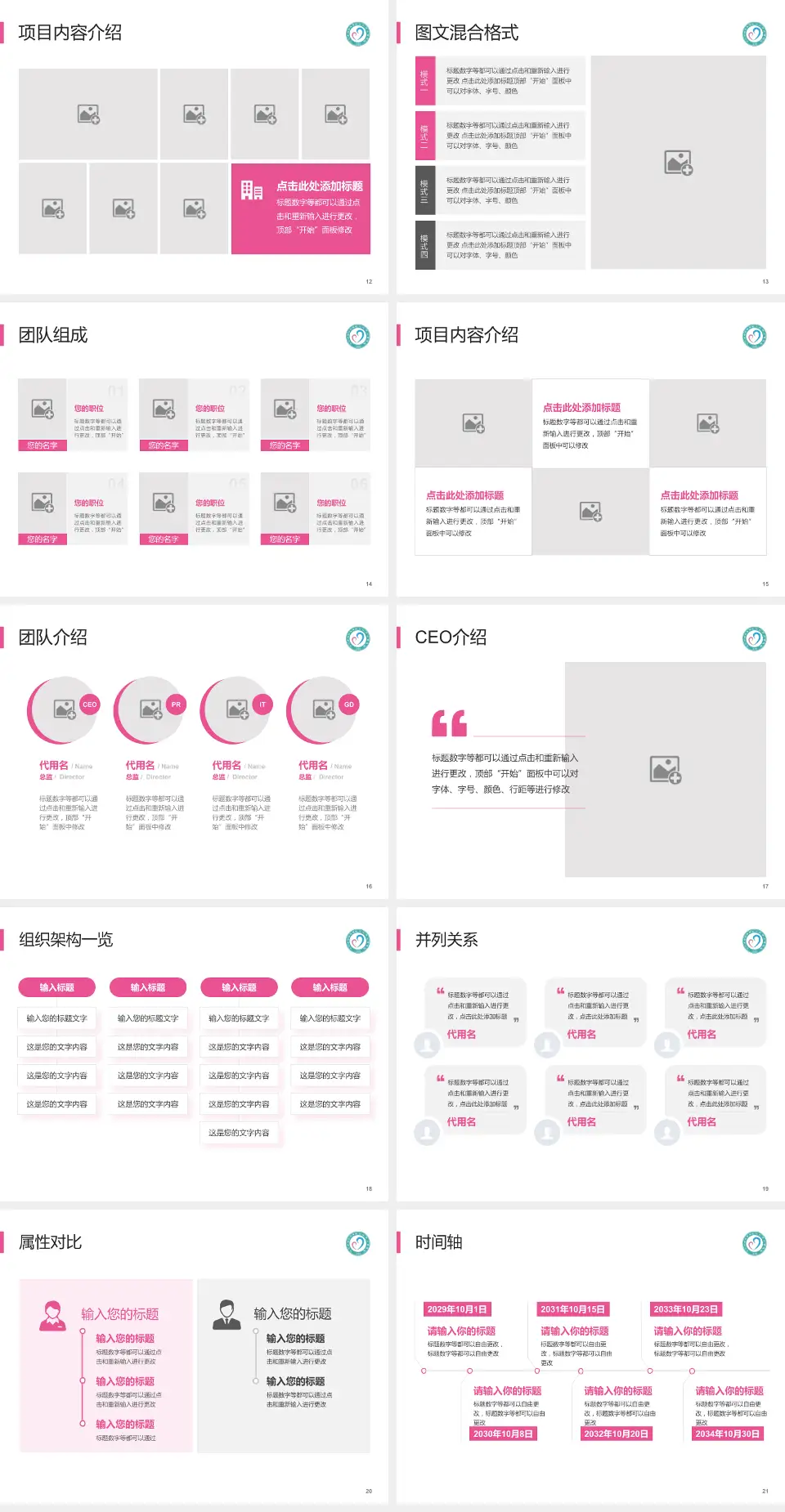 九江市妇幼保健院西院区患者教育与指导PPT模板4:3格式幻灯片预览图3