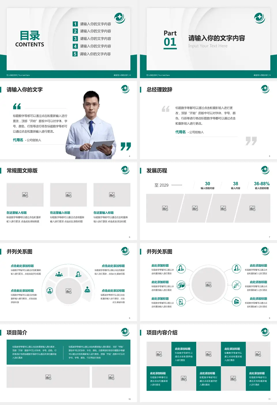 辽宁电力中心医院医院管理报告PPT模板16:9格式幻灯片预览图2