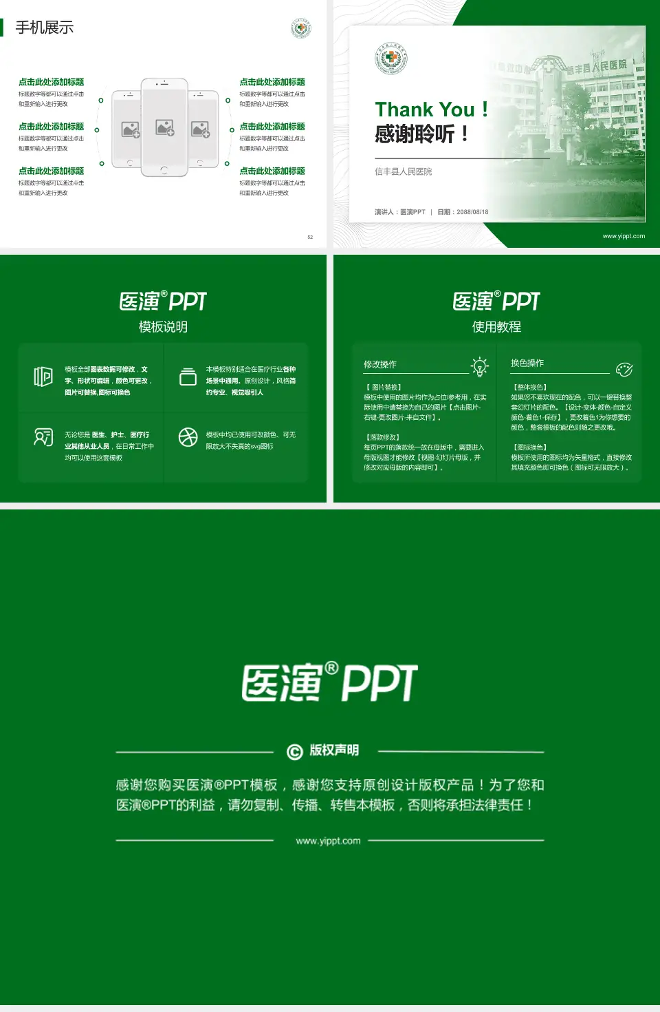 信丰县人民医院医院管理报告PPT模板4:3格式幻灯片预览图7