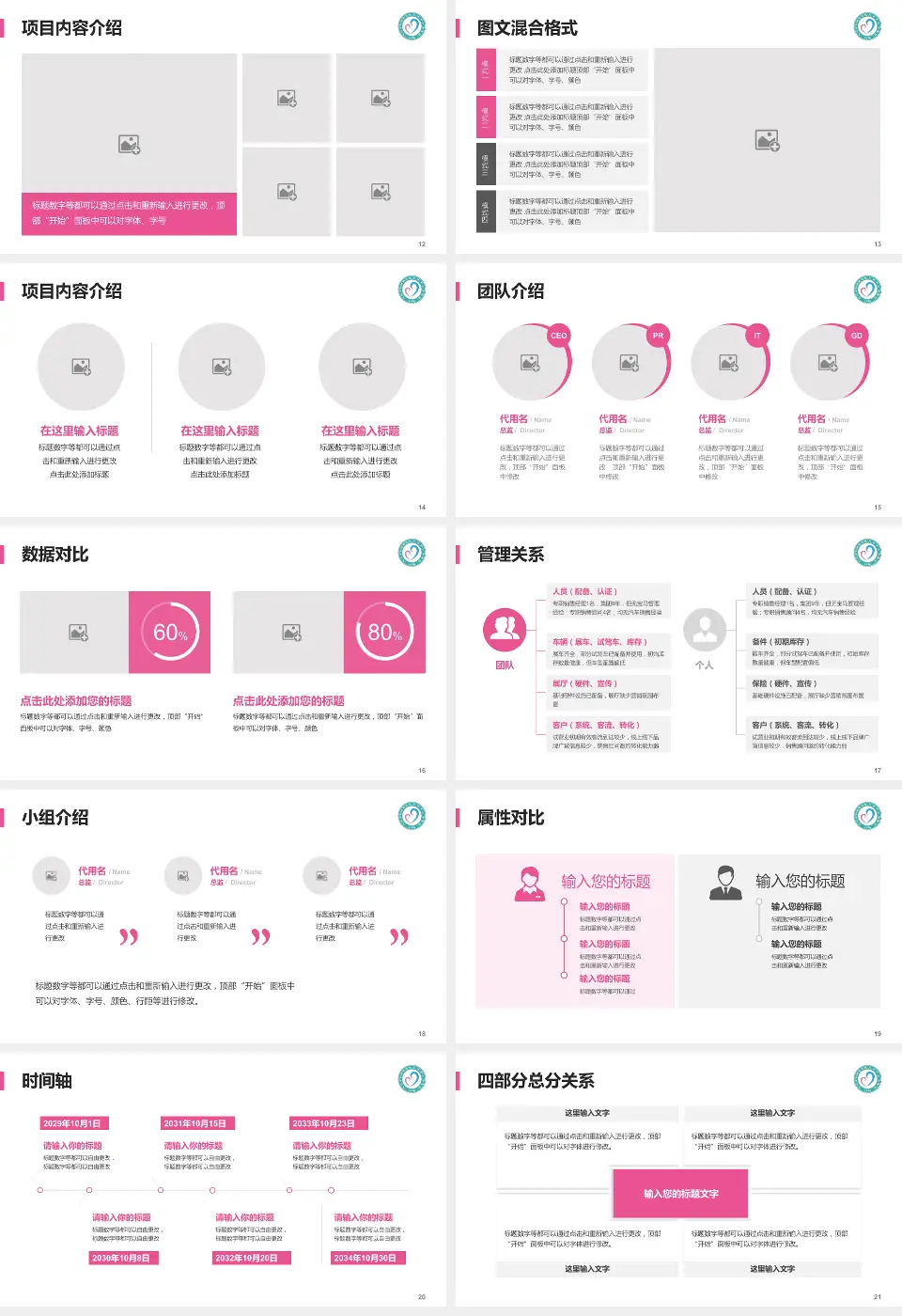 九江市妇幼保健院西院区科室介绍与推广PPT模板16:9格式幻灯片预览图3