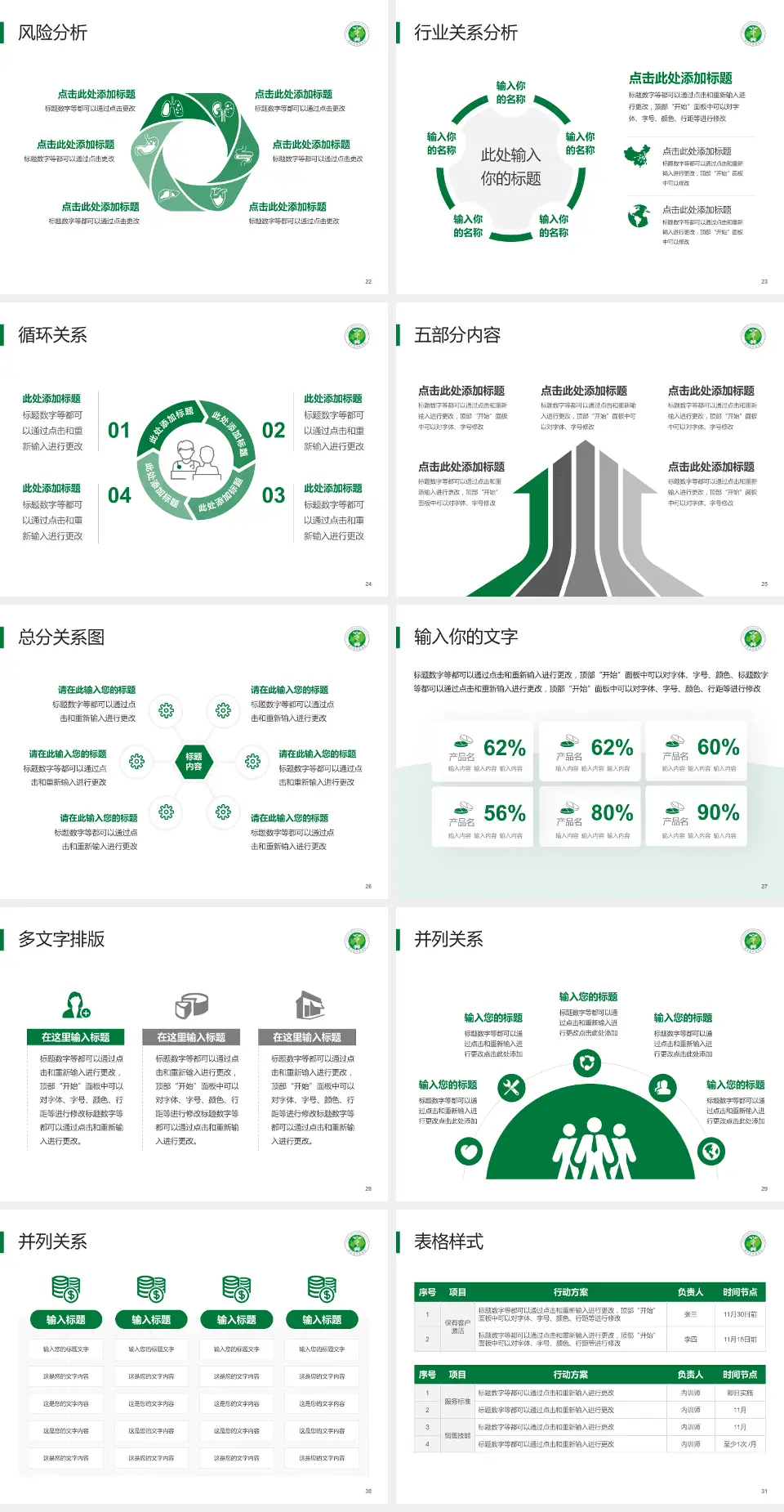 辽宁省肿瘤医院科室介绍与推广PPT模板4:3格式幻灯片预览图4