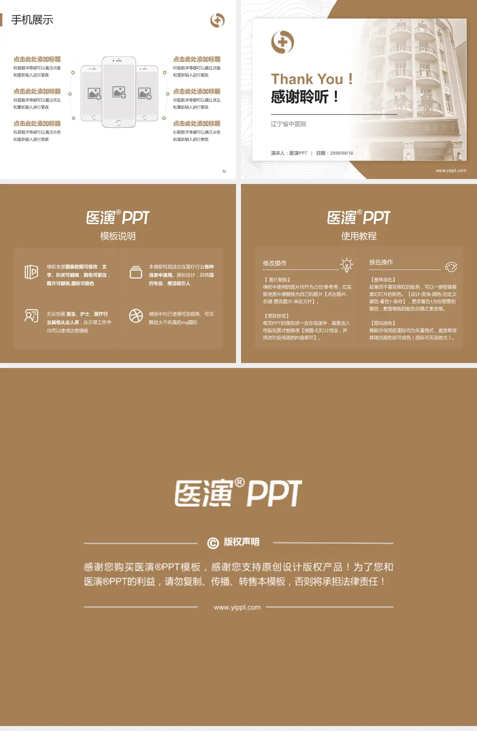 辽宁省中医院医院管理报告PPT模板4:3格式幻灯片预览图7