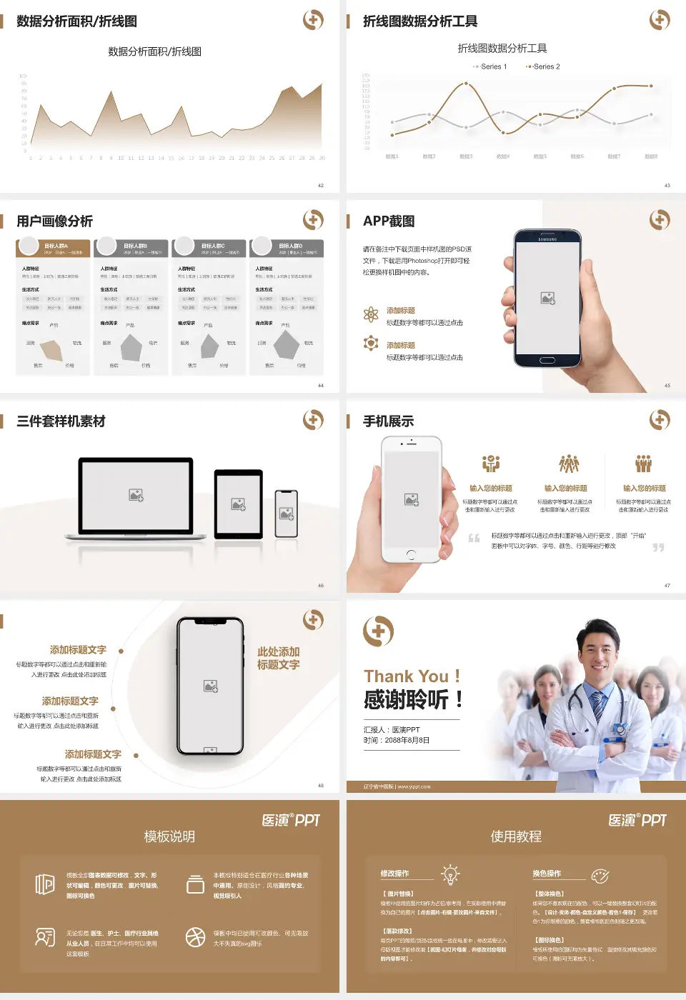 辽宁省中医院科室介绍与推广PPT模板16:9格式幻灯片预览图6