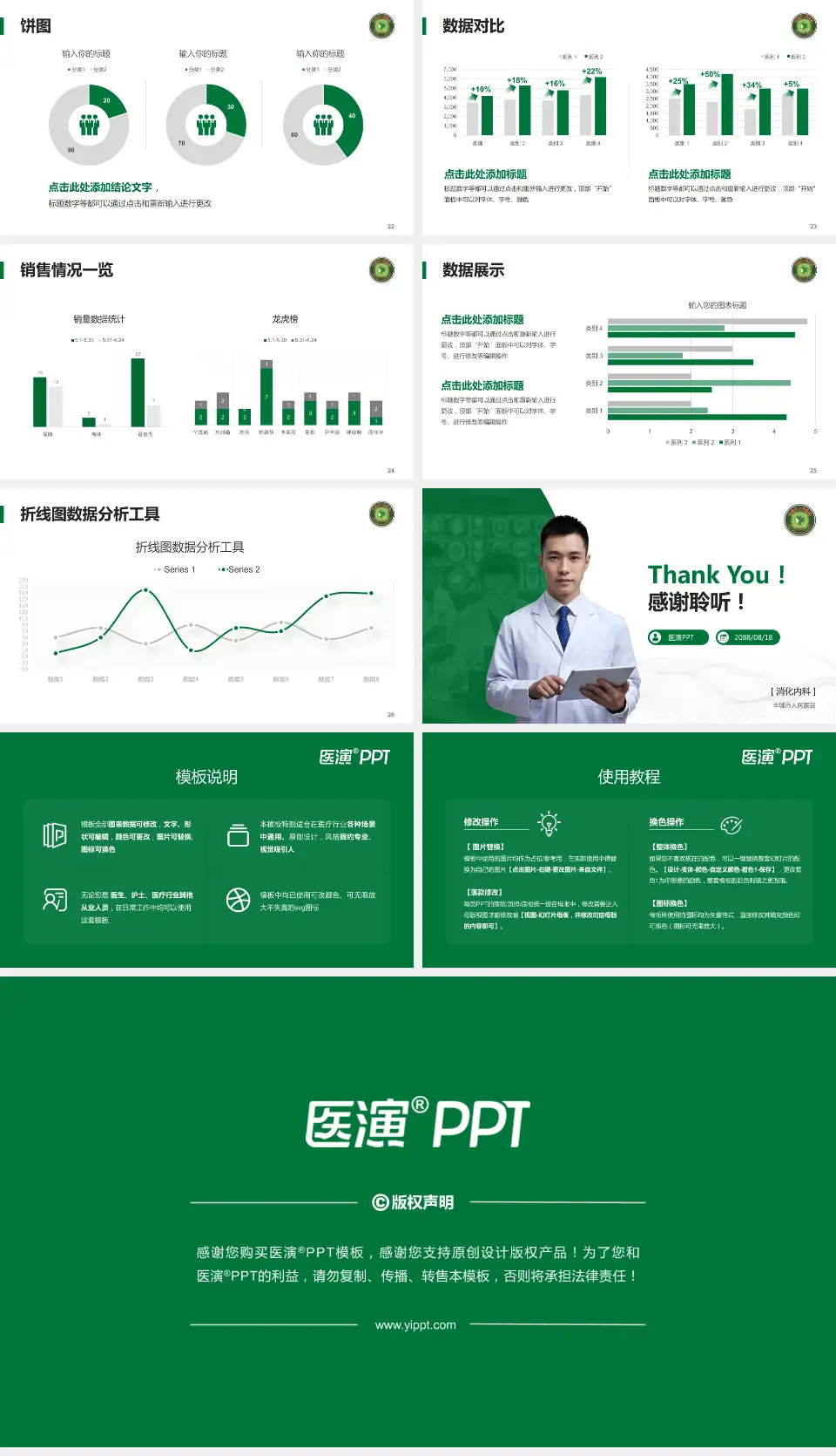 丰城市人民医院病例分享与讨论PPT模板16:9格式幻灯片预览图4