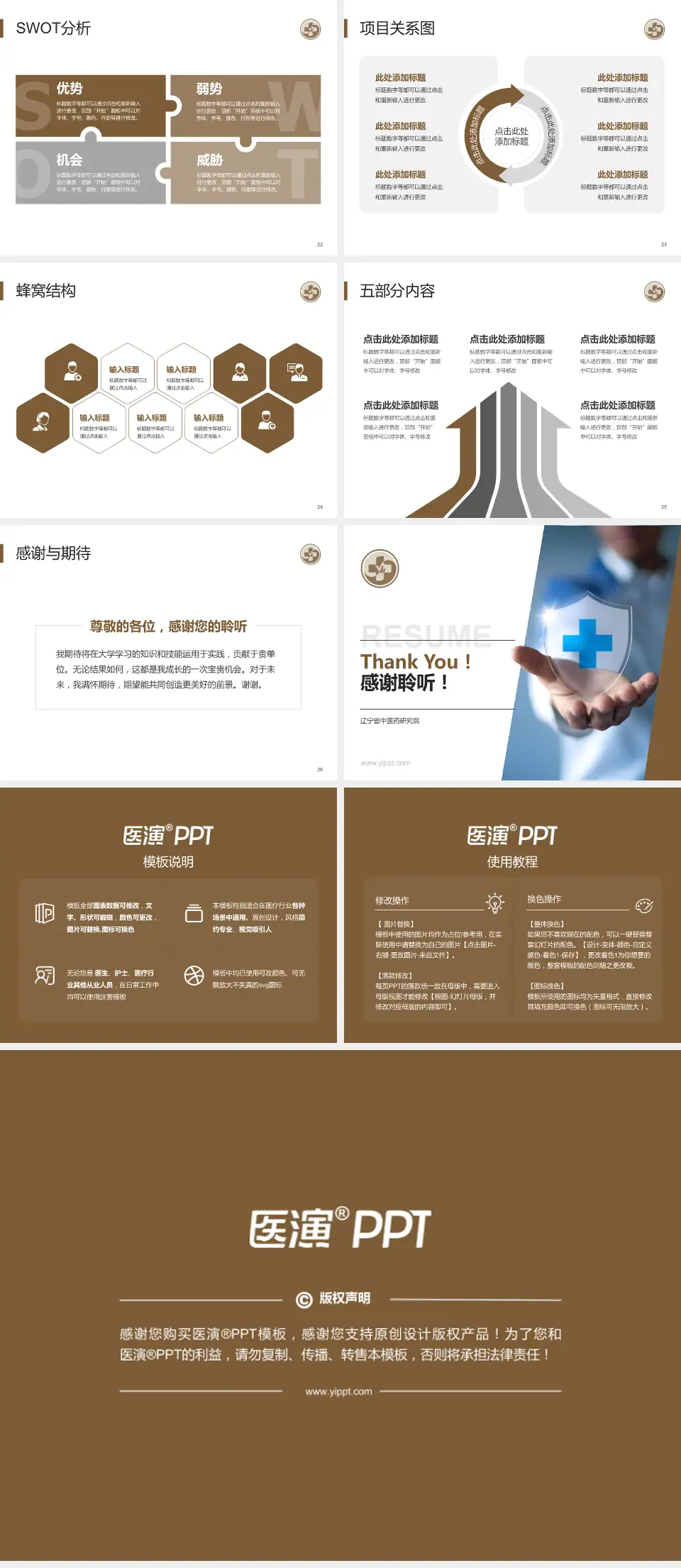 辽宁省中医药研究院个人求职应聘简历PPT模板4:3格式幻灯片预览图4