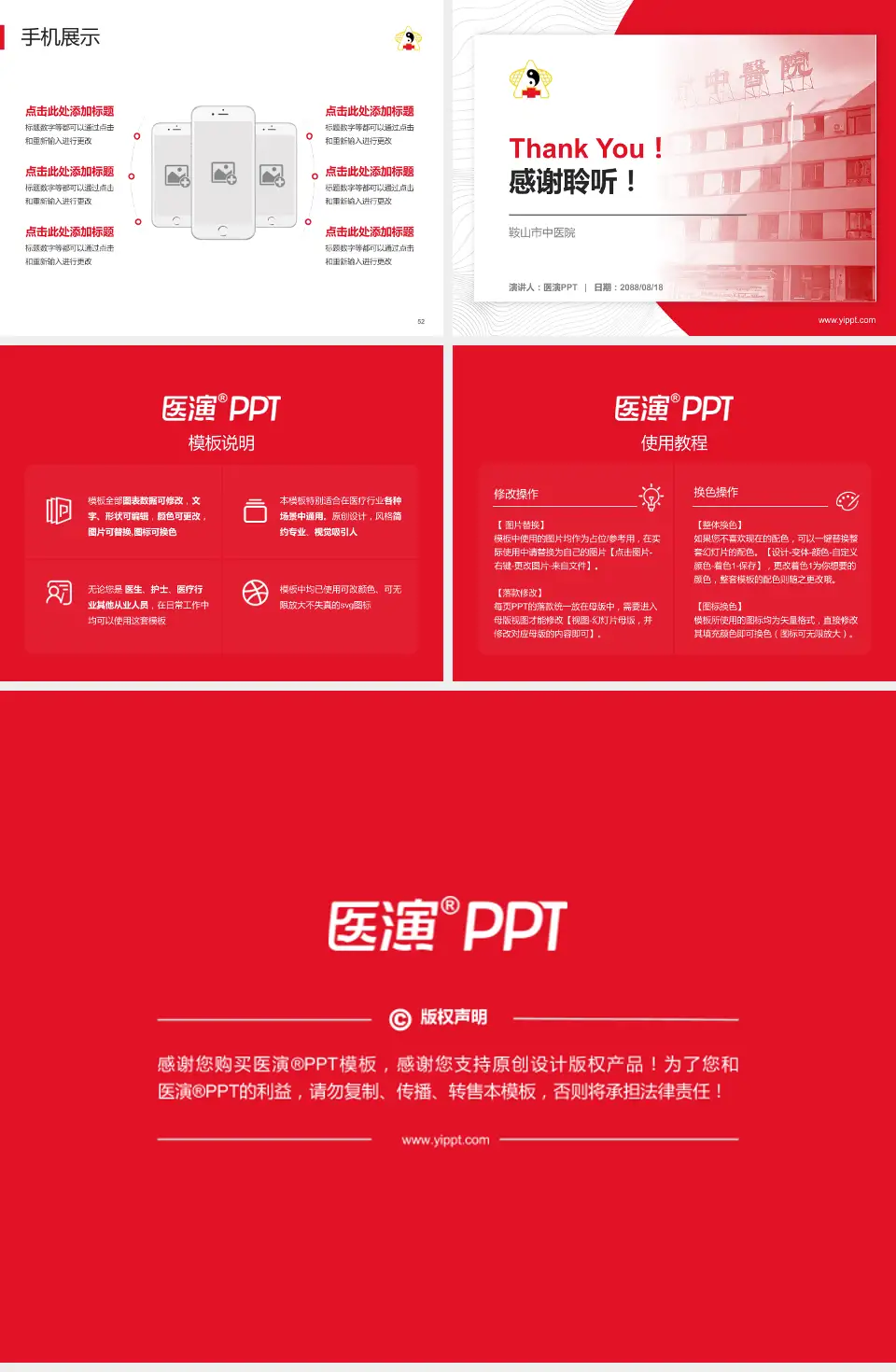 鞍山市中医院医院管理报告PPT模板4:3格式幻灯片预览图7