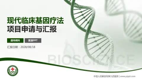 中国人民解放军第九四医院项目申请与汇报PPT模板