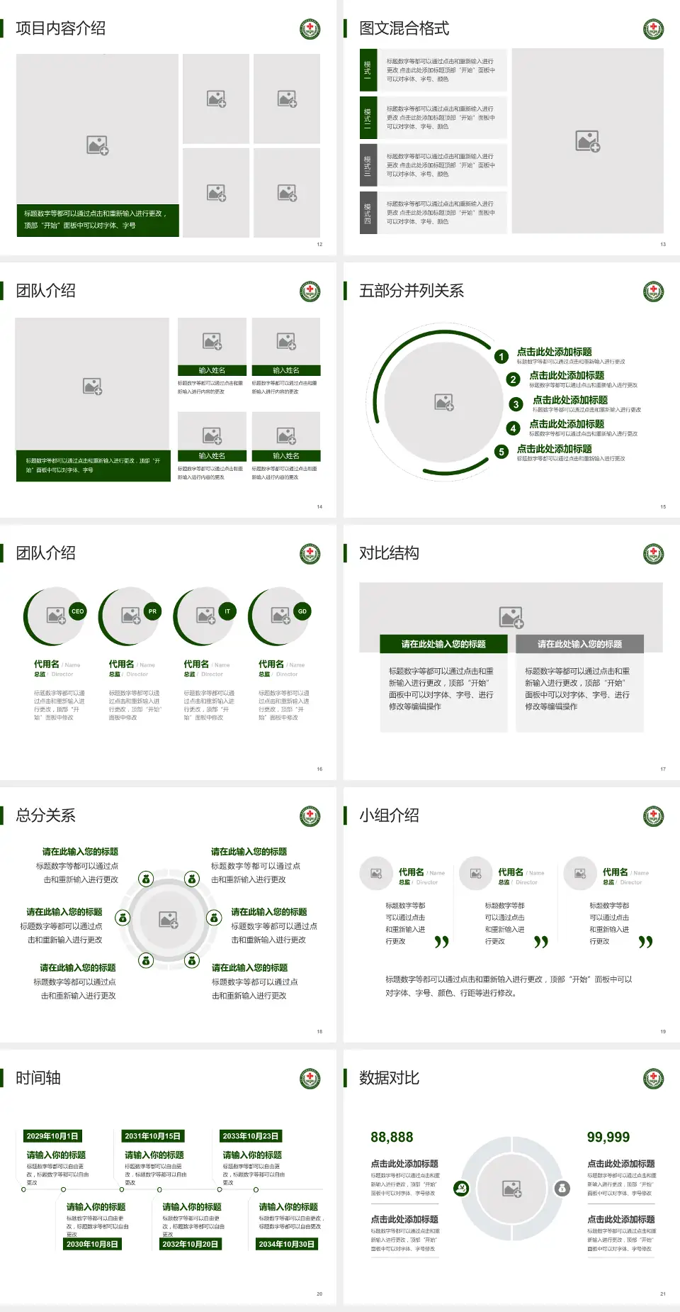 中国人民解放军第九四医院医疗知识普及PPT模板4:3格式幻灯片预览图3
