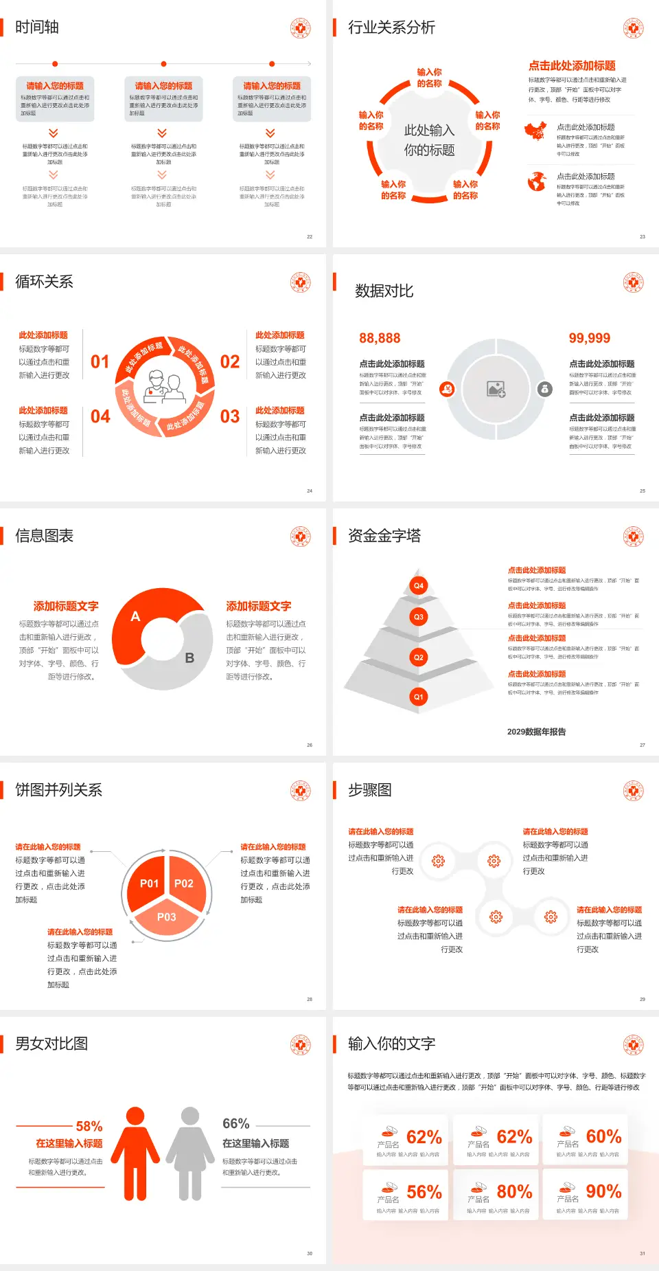 九江学院附属医院西院医院管理报告PPT模板4:3格式幻灯片预览图4