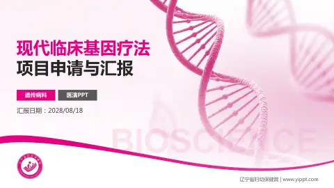 辽宁省妇幼保健院项目申请与汇报PPT模板