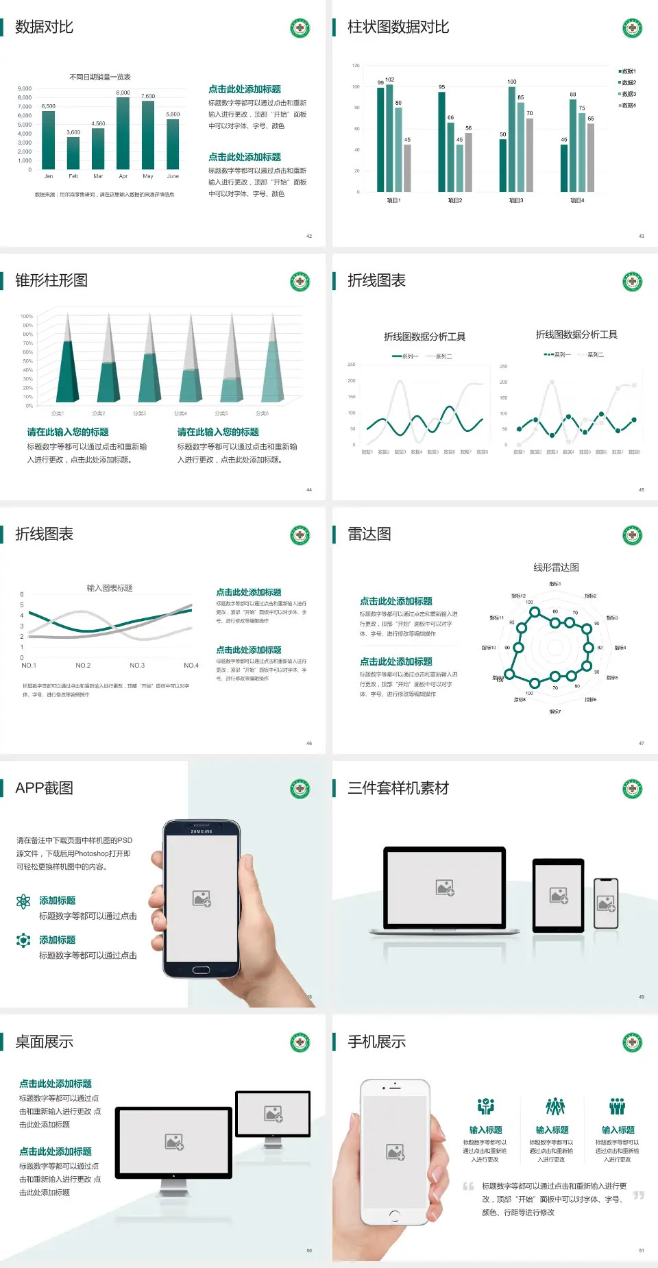 铁岭市中心医院医院管理报告PPT模板4:3格式幻灯片预览图6