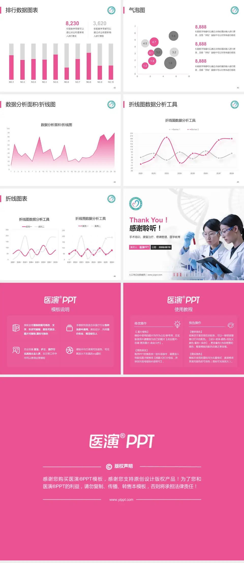 九江市妇幼保健院科研成果展示PPT模板4:3格式幻灯片预览图6