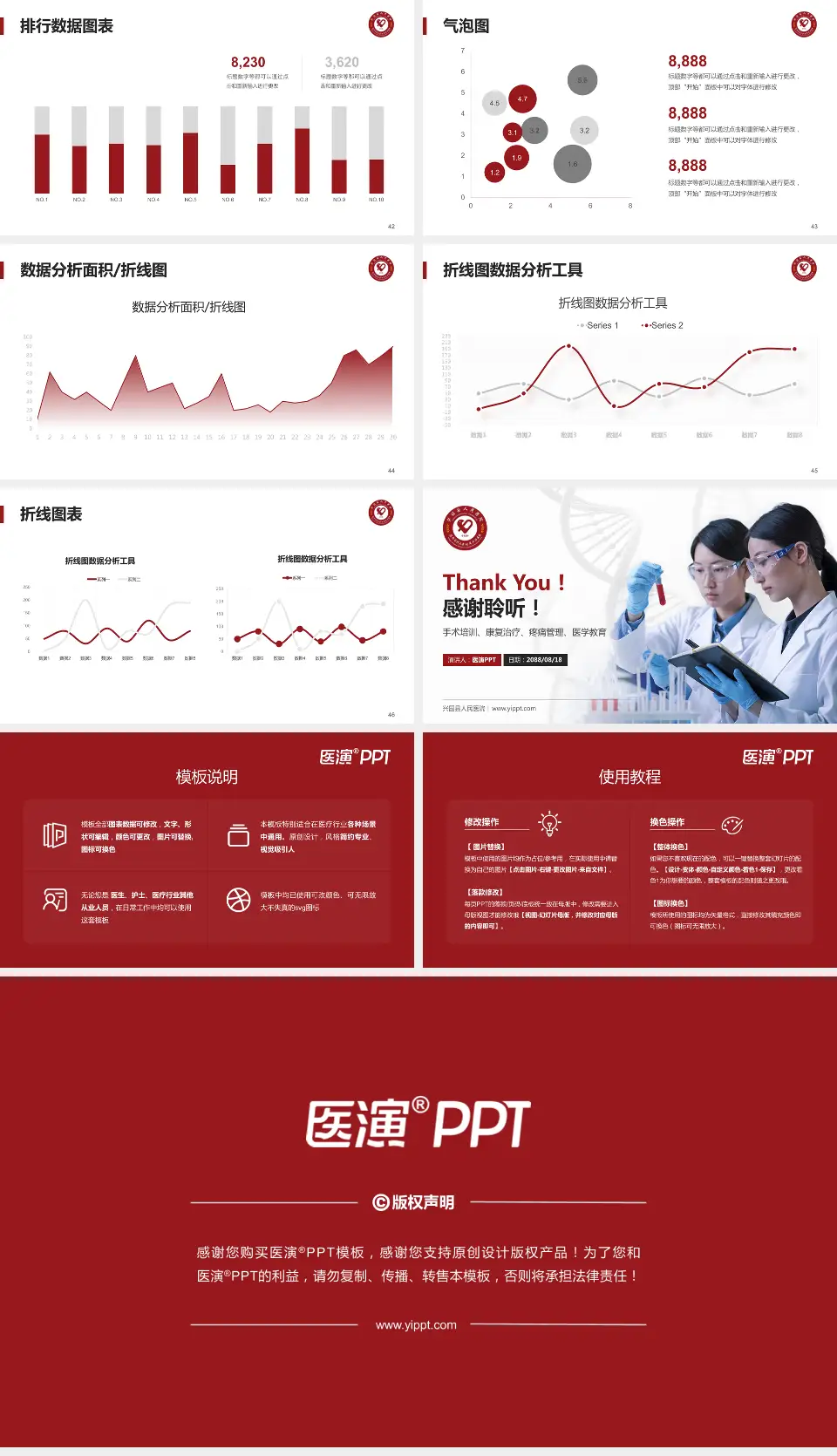 兴国县人民医院科研成果展示PPT模板16:9格式幻灯片预览图6