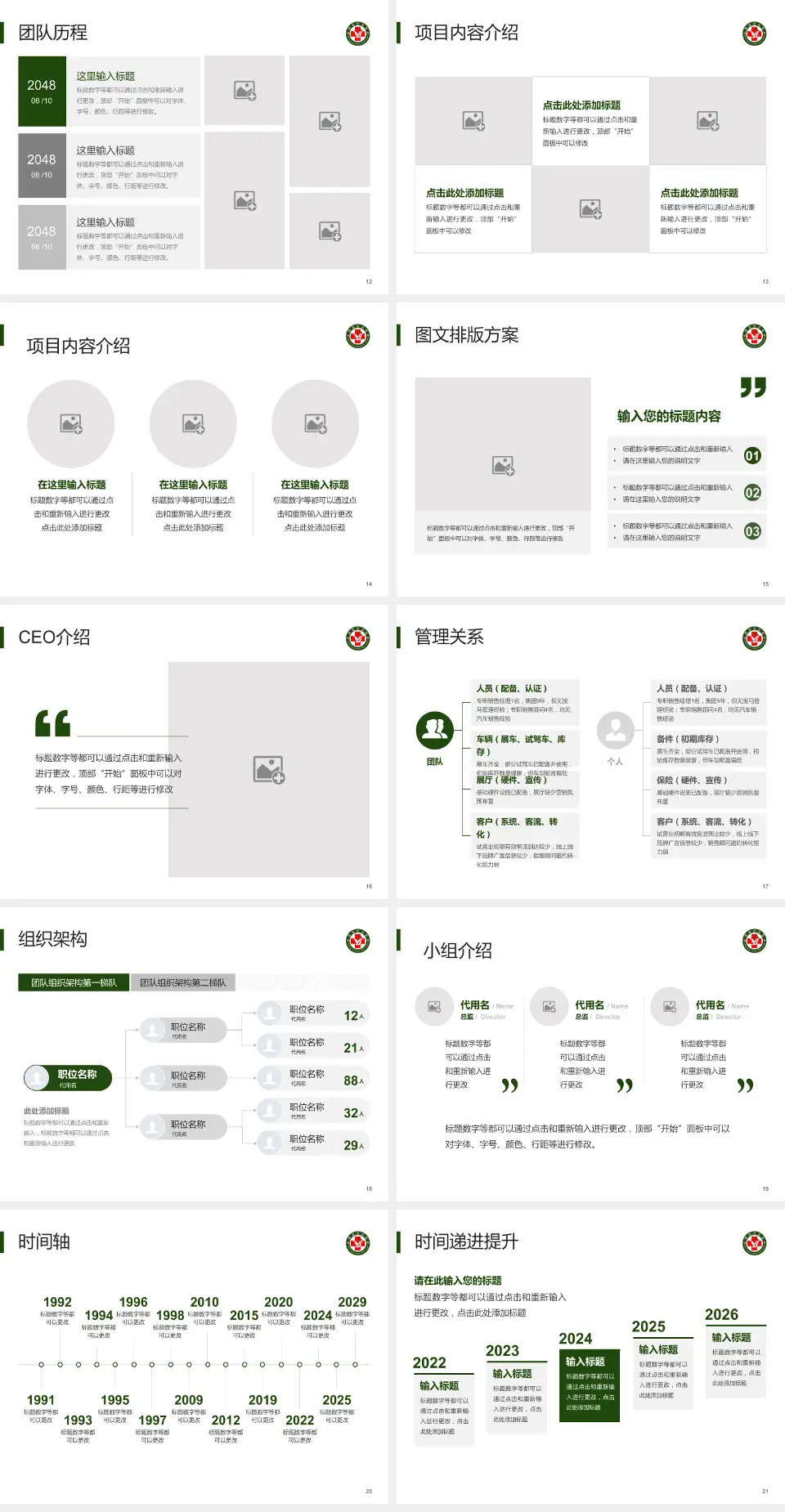 北部战区总医院医院管理报告PPT模板4:3格式幻灯片预览图3