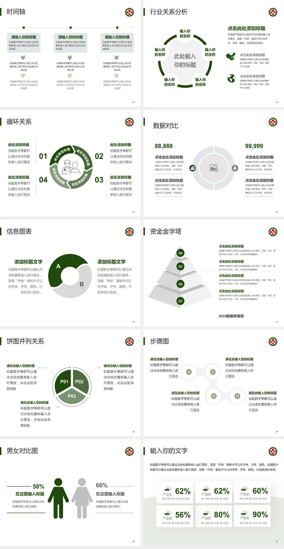 北部战区总医院医院管理报告PPT模板4:3格式幻灯片预览图4
