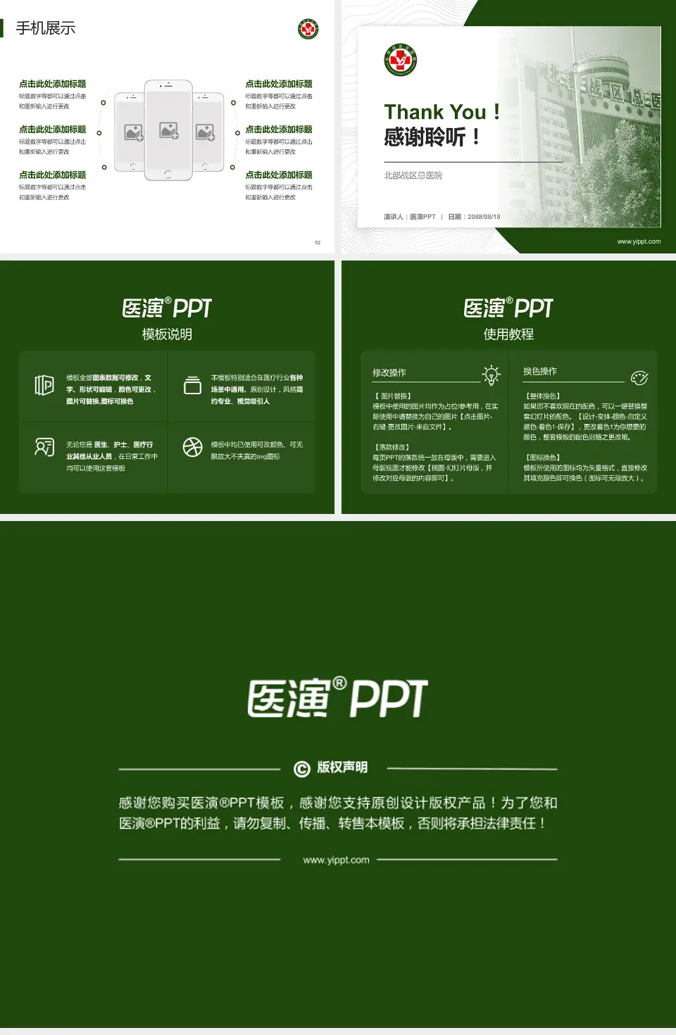 北部战区总医院医院管理报告PPT模板4:3格式幻灯片预览图7