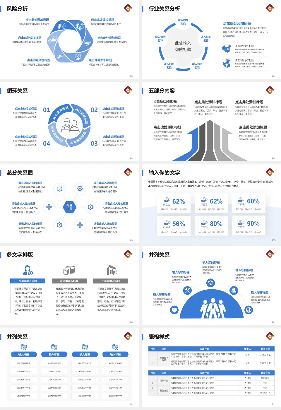 朝阳市中心医院科室介绍与推广PPT模板16:9格式幻灯片预览图4