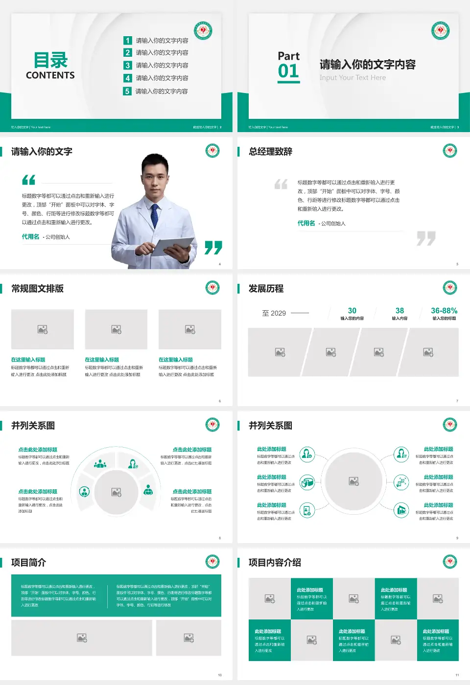 普兰店市中心医院医院管理报告PPT模板16:9格式幻灯片预览图2