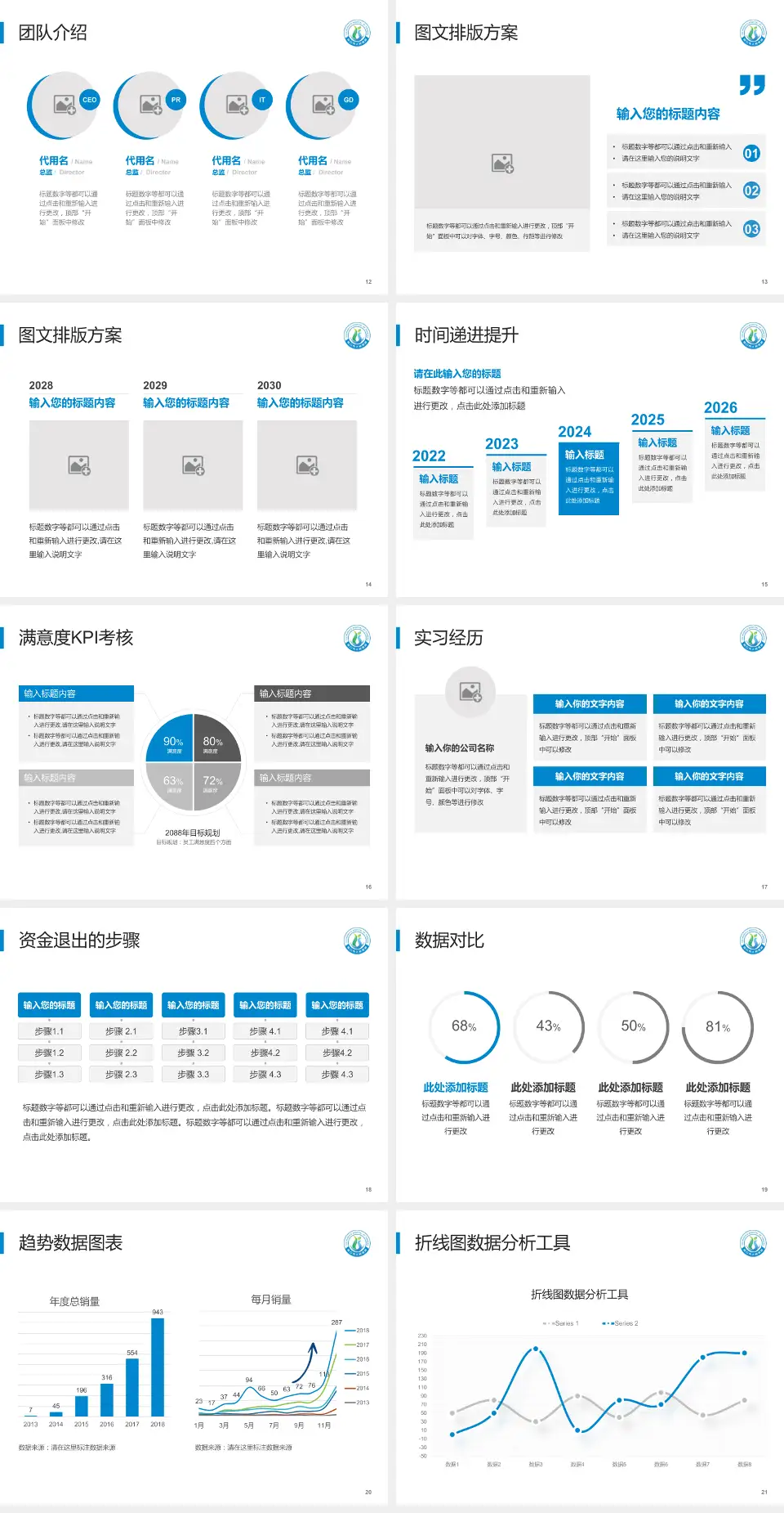 营口开发区中心医院培训与教育PPT模板4:3格式幻灯片预览图3