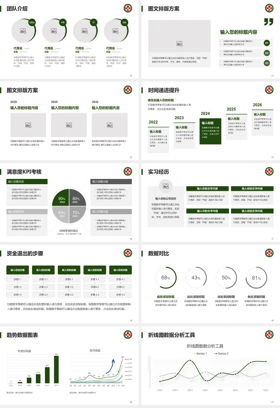 北部战区总医院培训与教育PPT模板16:9格式幻灯片预览图3