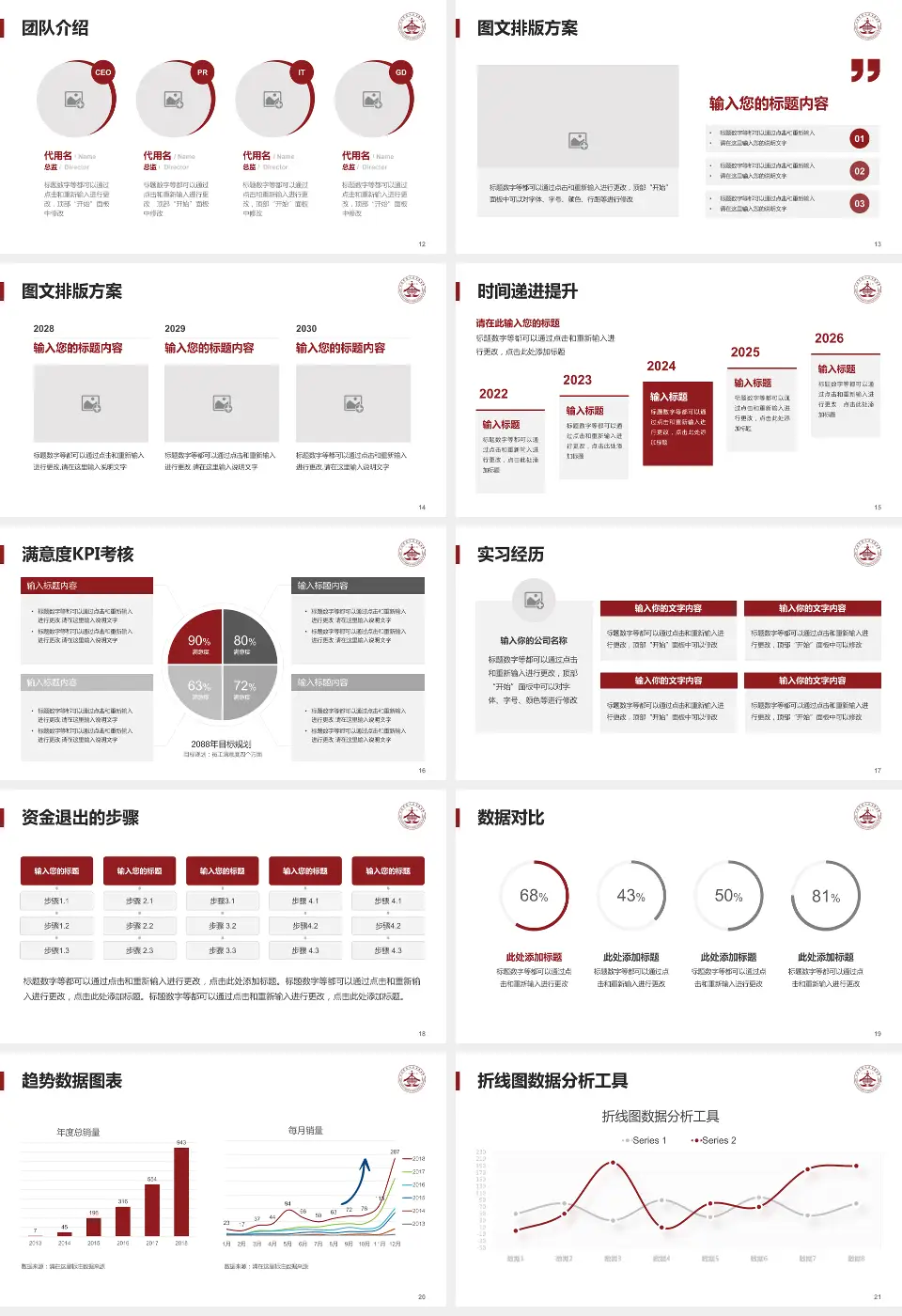 大连市金州区中医医院培训与教育PPT模板16:9格式幻灯片预览图3