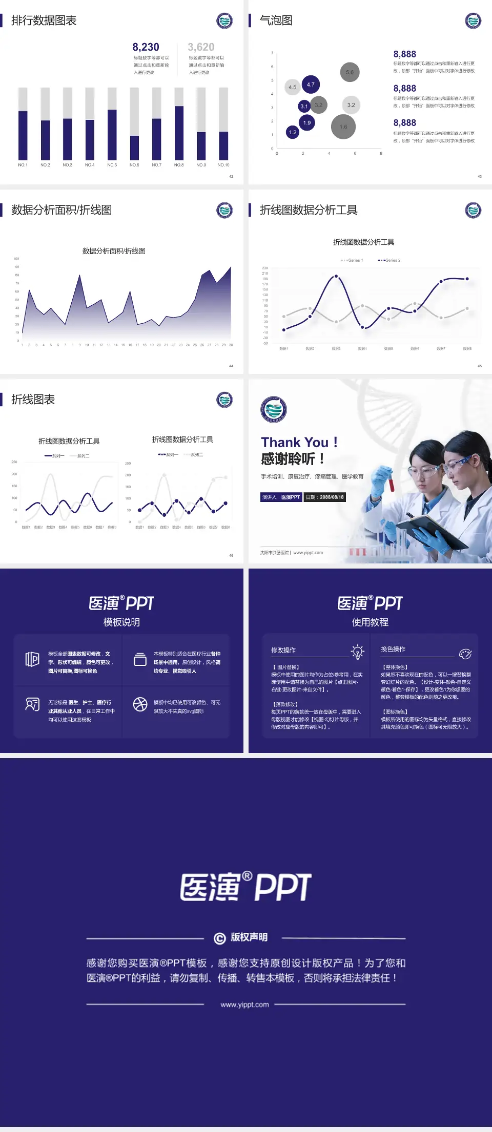 沈阳市肛肠医院科研成果展示PPT模板4:3格式幻灯片预览图6