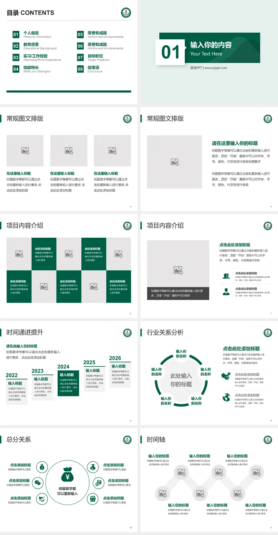 庄河市中心医院财务与预算报告PPT模板4:3格式幻灯片预览图2