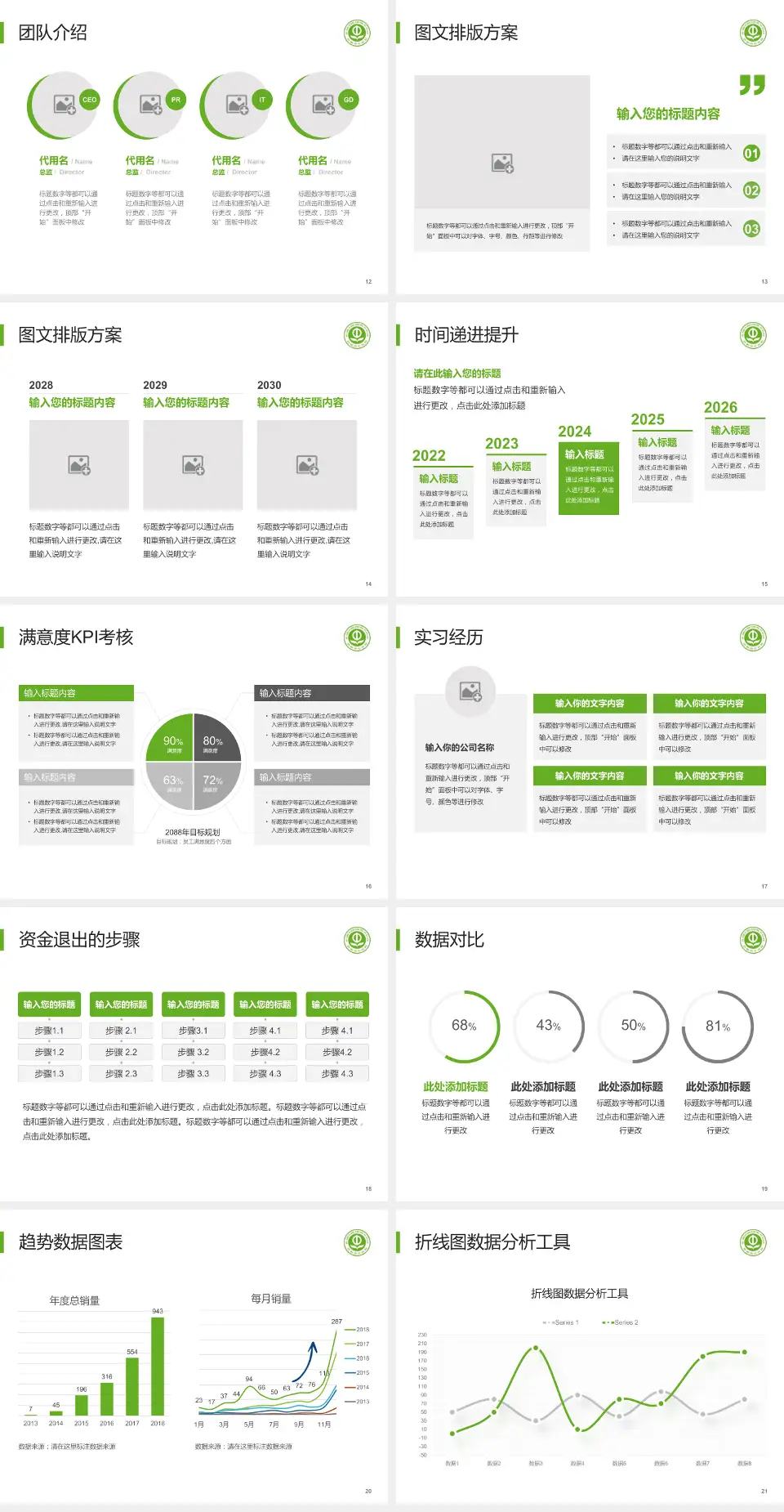 抚顺市中医院培训与教育PPT模板4:3格式幻灯片预览图3