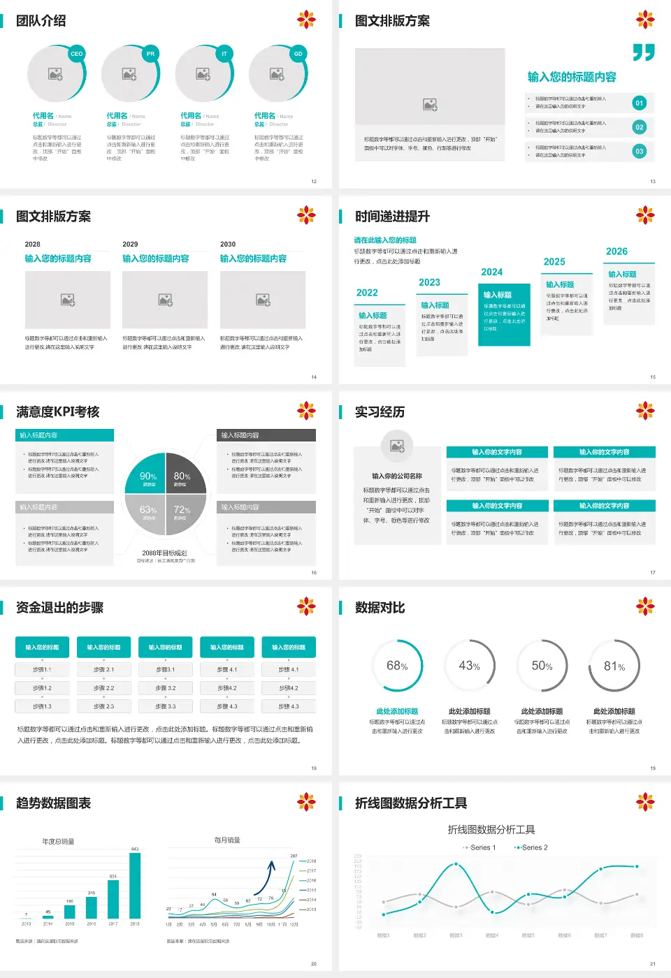 盘锦辽河医院培训与教育PPT模板16:9格式幻灯片预览图3