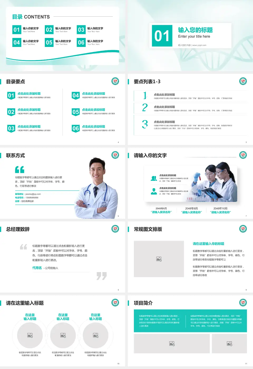 大连市第四人民医院项目申请与汇报PPT模板16:9格式幻灯片预览图2