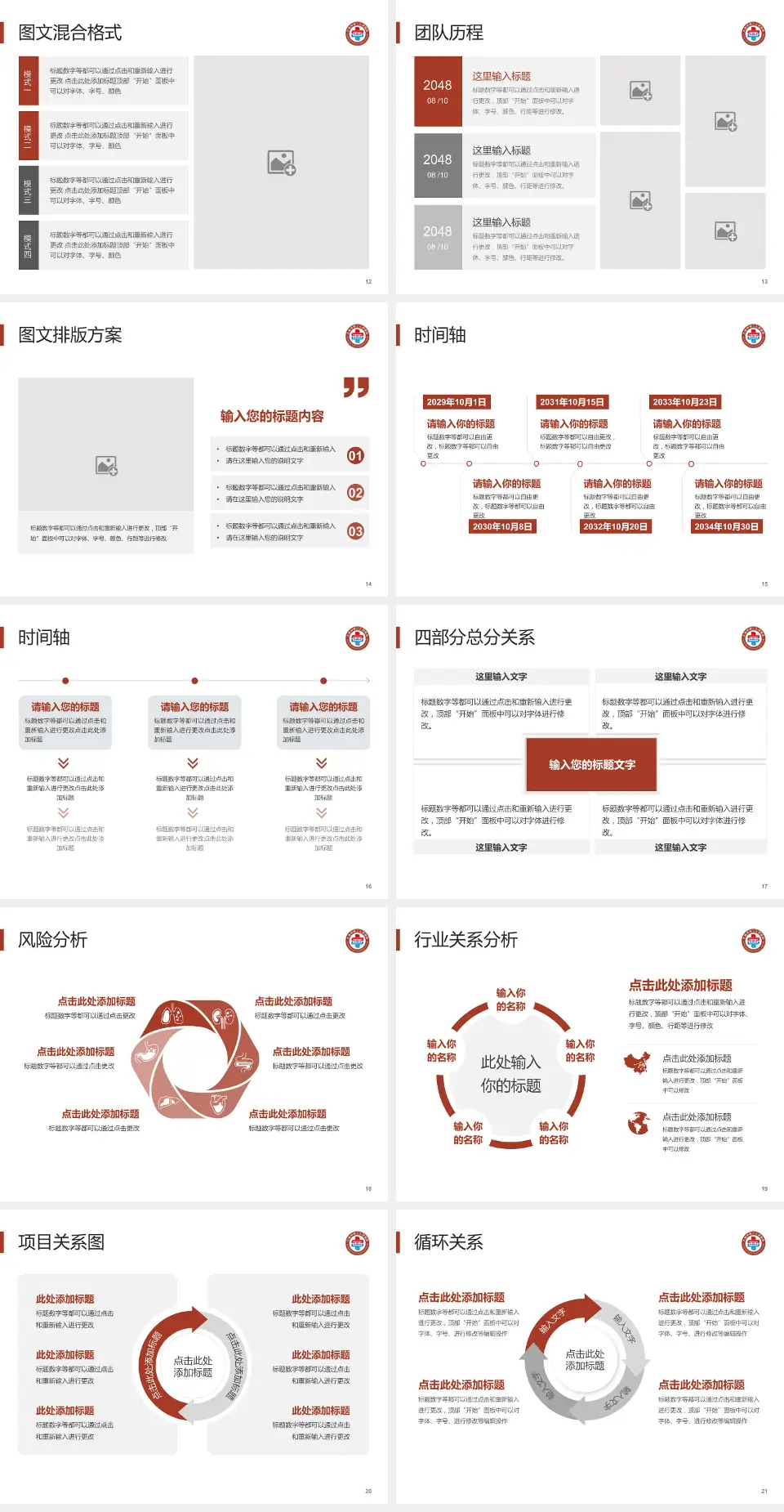 大连市第二人民医院分院项目申请与汇报PPT模板4:3格式幻灯片预览图3