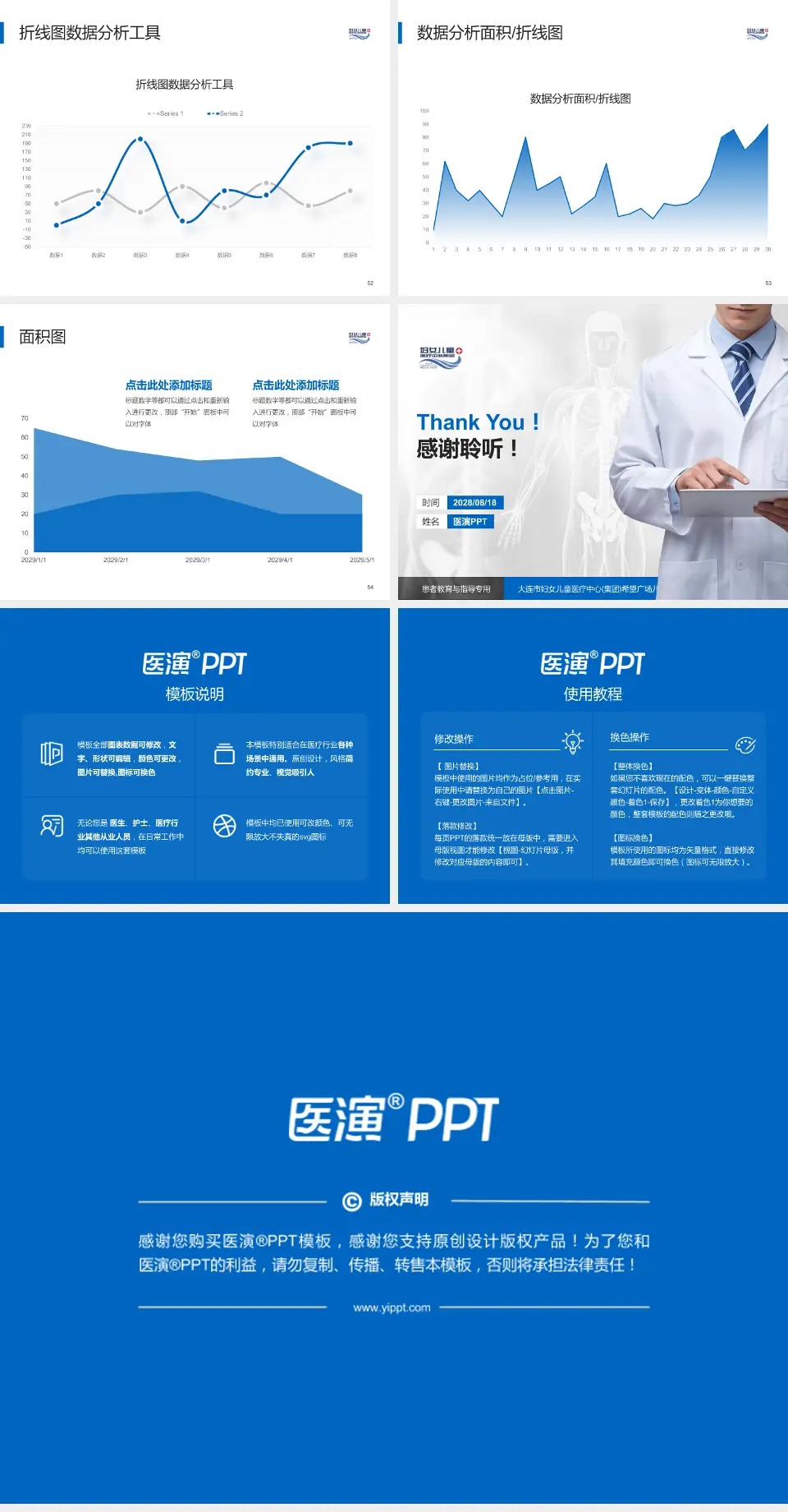 大连市妇女儿童医疗中心(集团)希望广场儿童院区患者教育与指导PPT模板4:3格式幻灯片预览图7