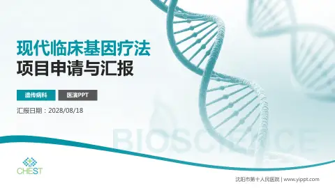 沈阳市第十人民医院项目申请与汇报PPT模板