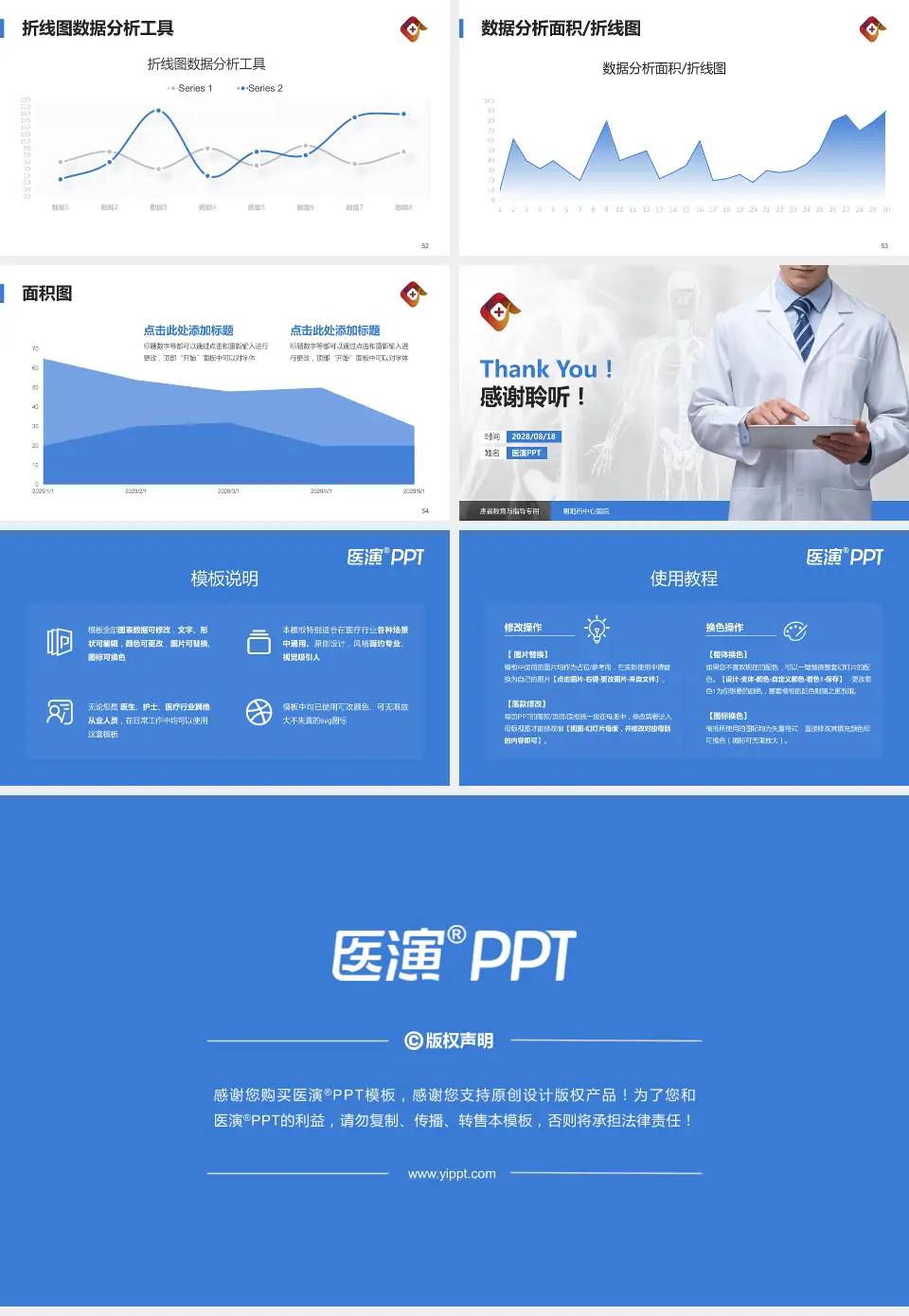 朝阳市中心医院患者教育与指导PPT模板16:9格式幻灯片预览图7