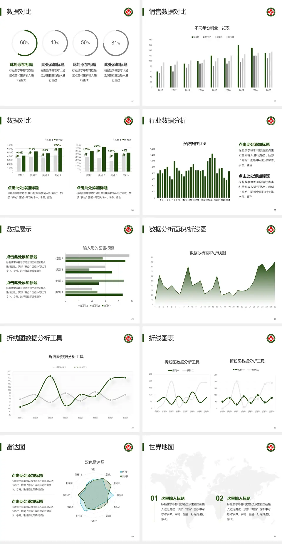 北部战区总医院会议与研讨会PPT模板4:3格式幻灯片预览图5