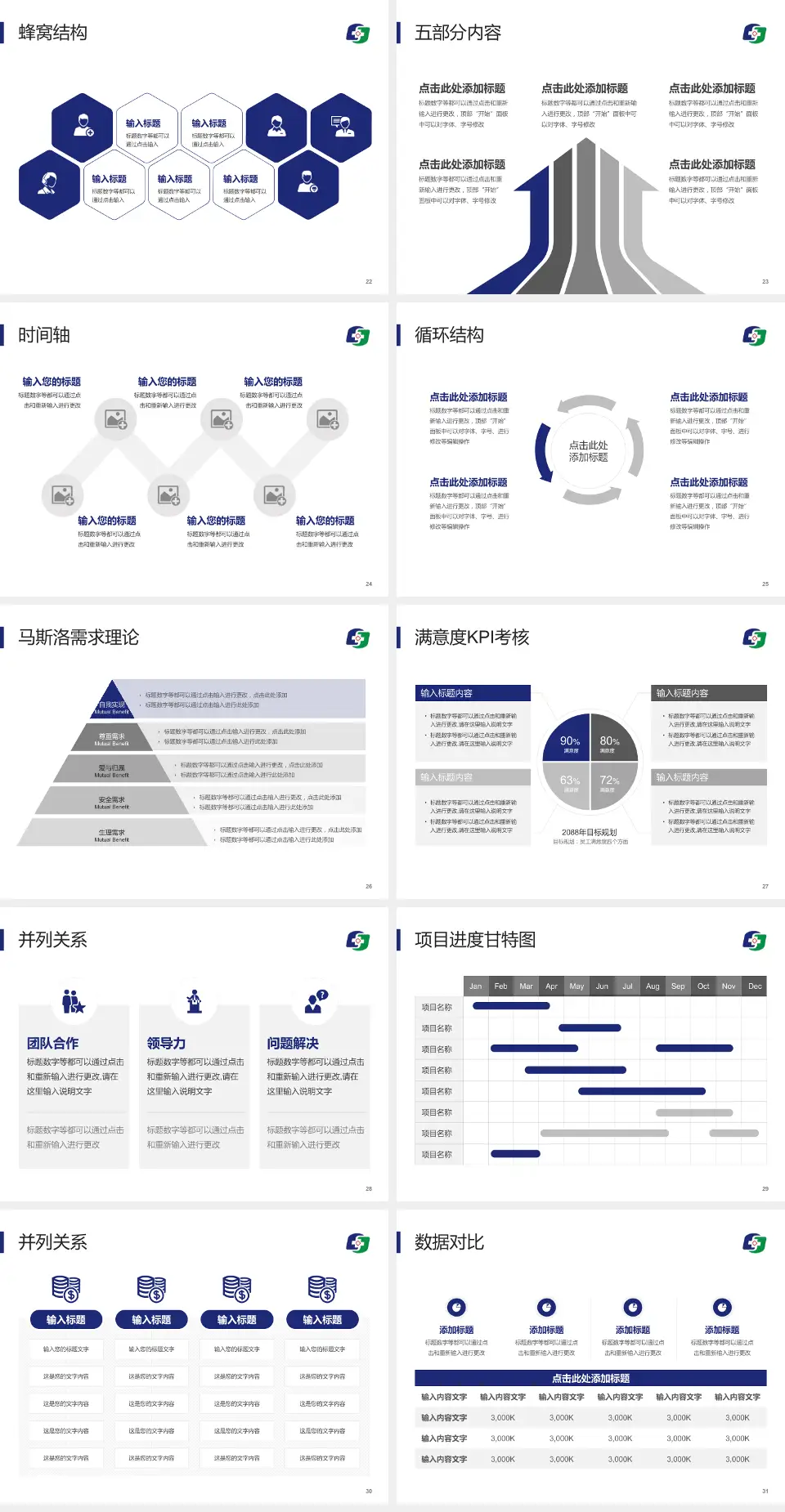 凤城市中心医院医疗知识普及PPT模板4:3格式幻灯片预览图4