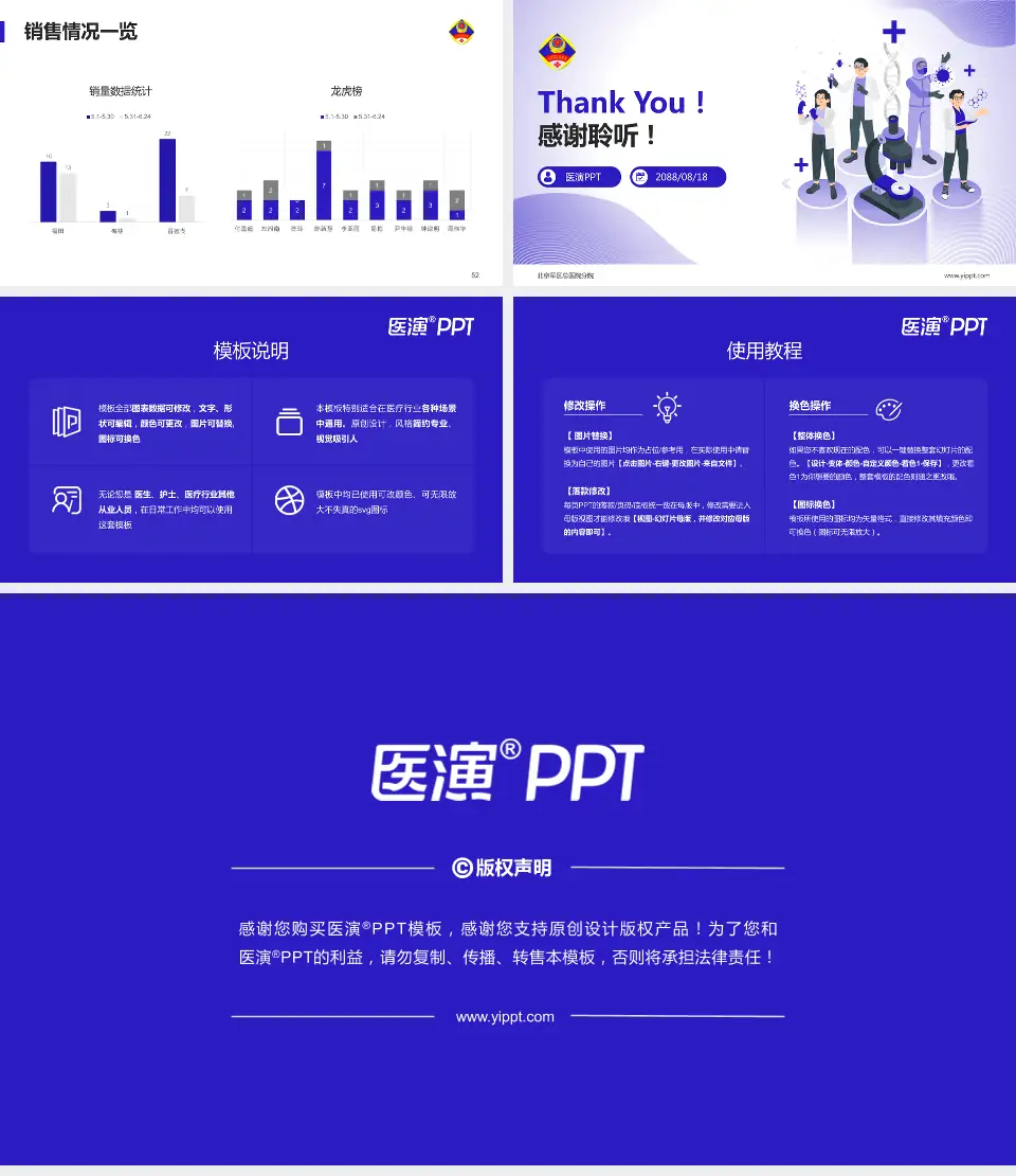北京军区总医院分院品管圈PDCA演示专用PPT模板16:9格式幻灯片预览图7